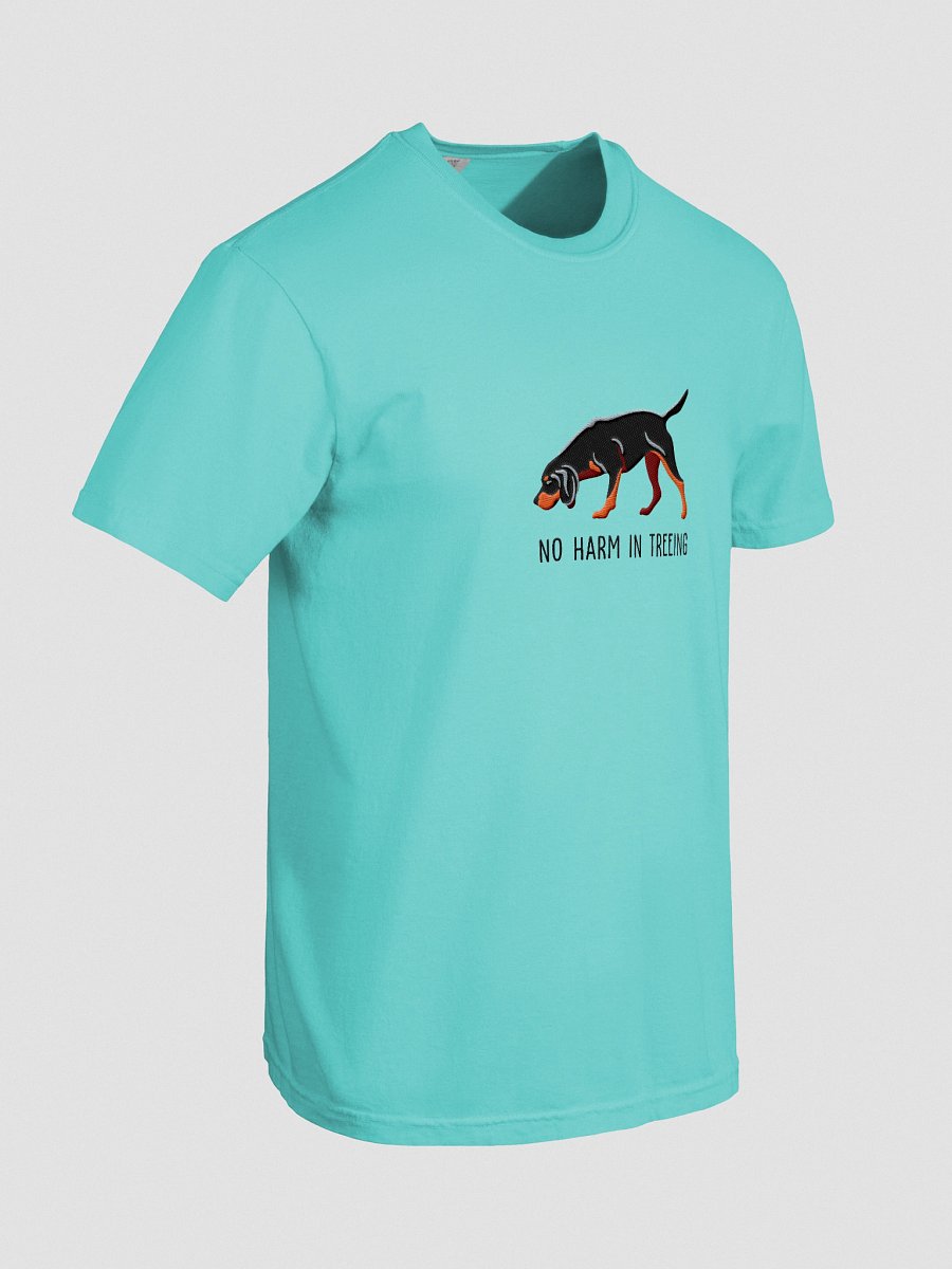 No Harm in Treeing T-Shirt(Embroidered) of a Black & Tan Coonhound product image (38)