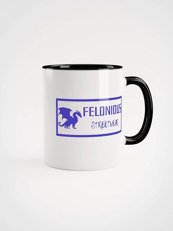 Felonious Streetwear Dragon Blue Logo Ceramic Mug product image (6)