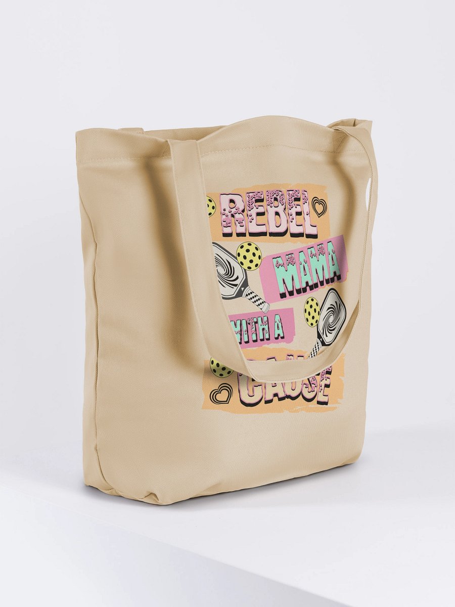 Rebel Mama With A Cause Pickleball Eco-Friendly Tote Bag product image (4)