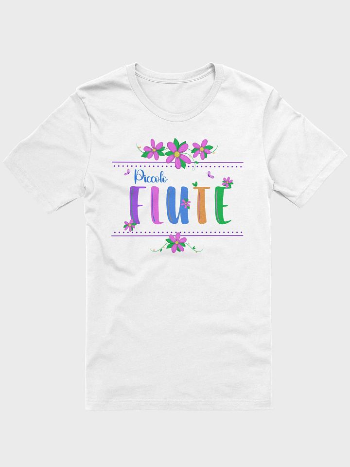 Unisex Fit - Floral Flute T-Shirt - Blue Picc Letters product image (1)