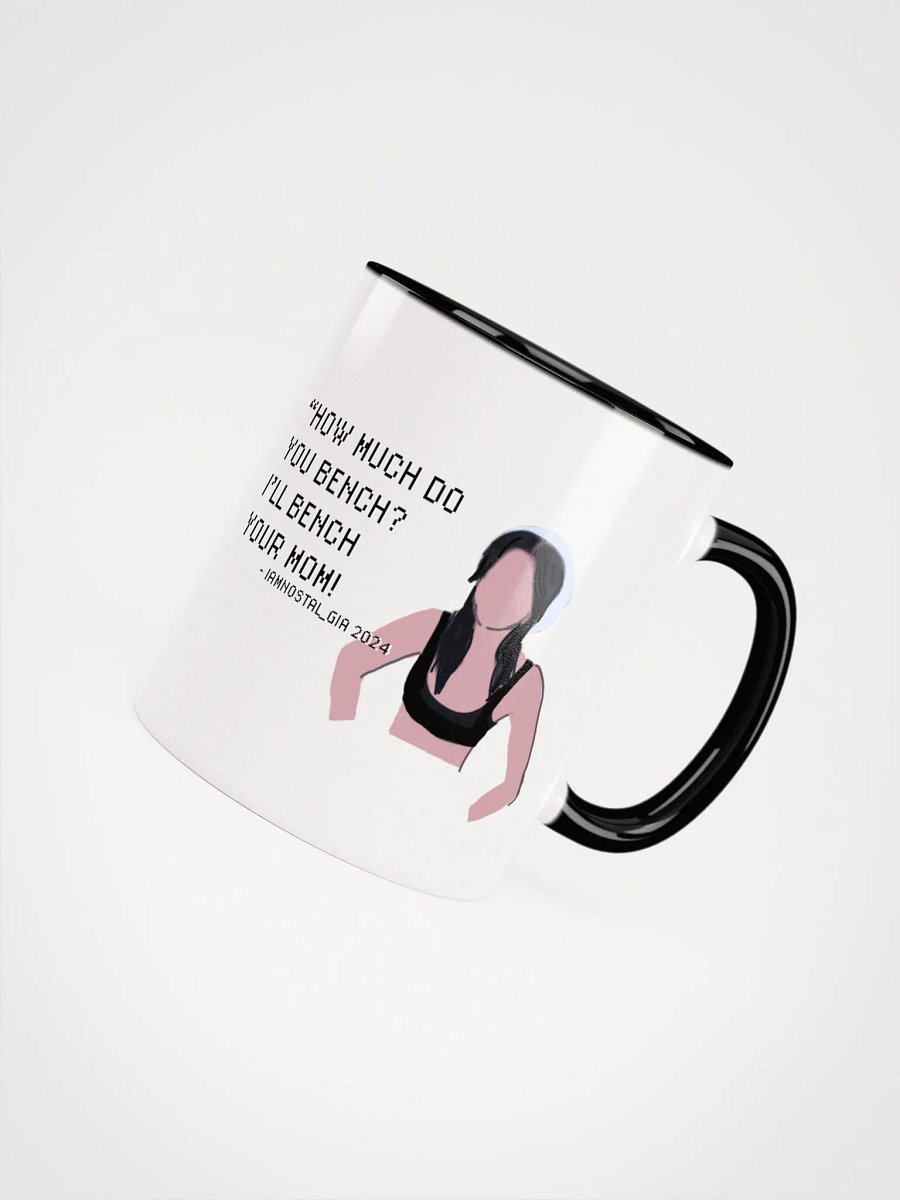I'LL BENCH YOUR MOM Enamel Mug product image (19)
