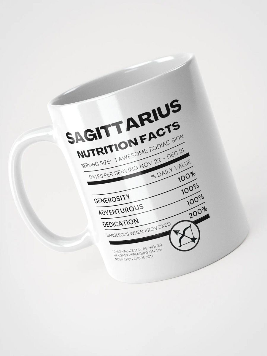 Sagittarius Nutrition Facts Mug product image (4)