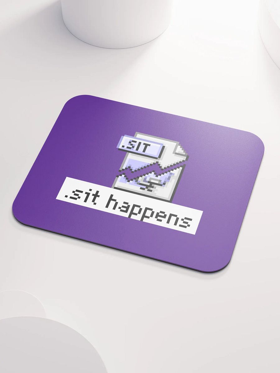 Sit Happens Mouse Pad (Purple) product image (3)