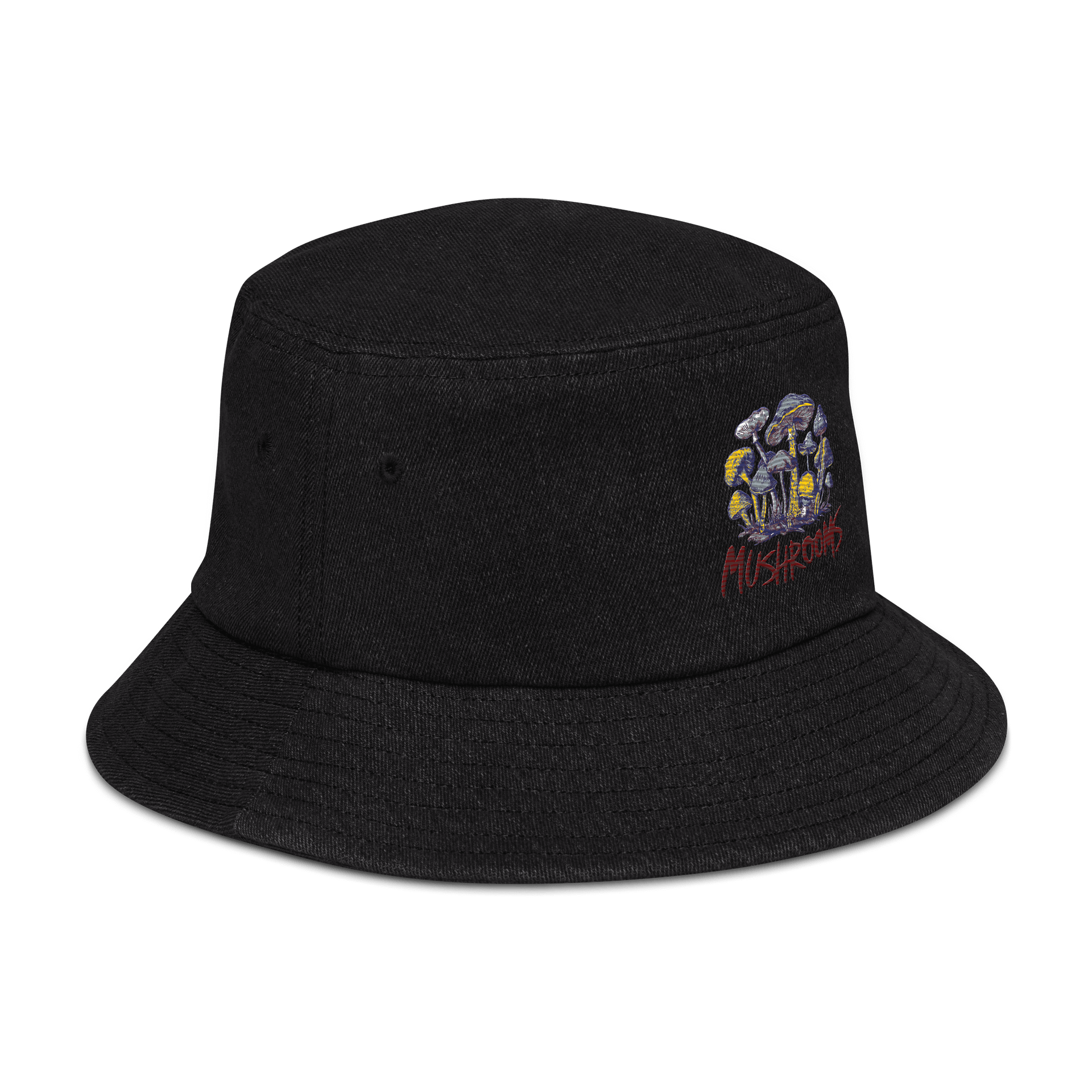 Mushroom Medley Denim Bucket Hat product image (4)