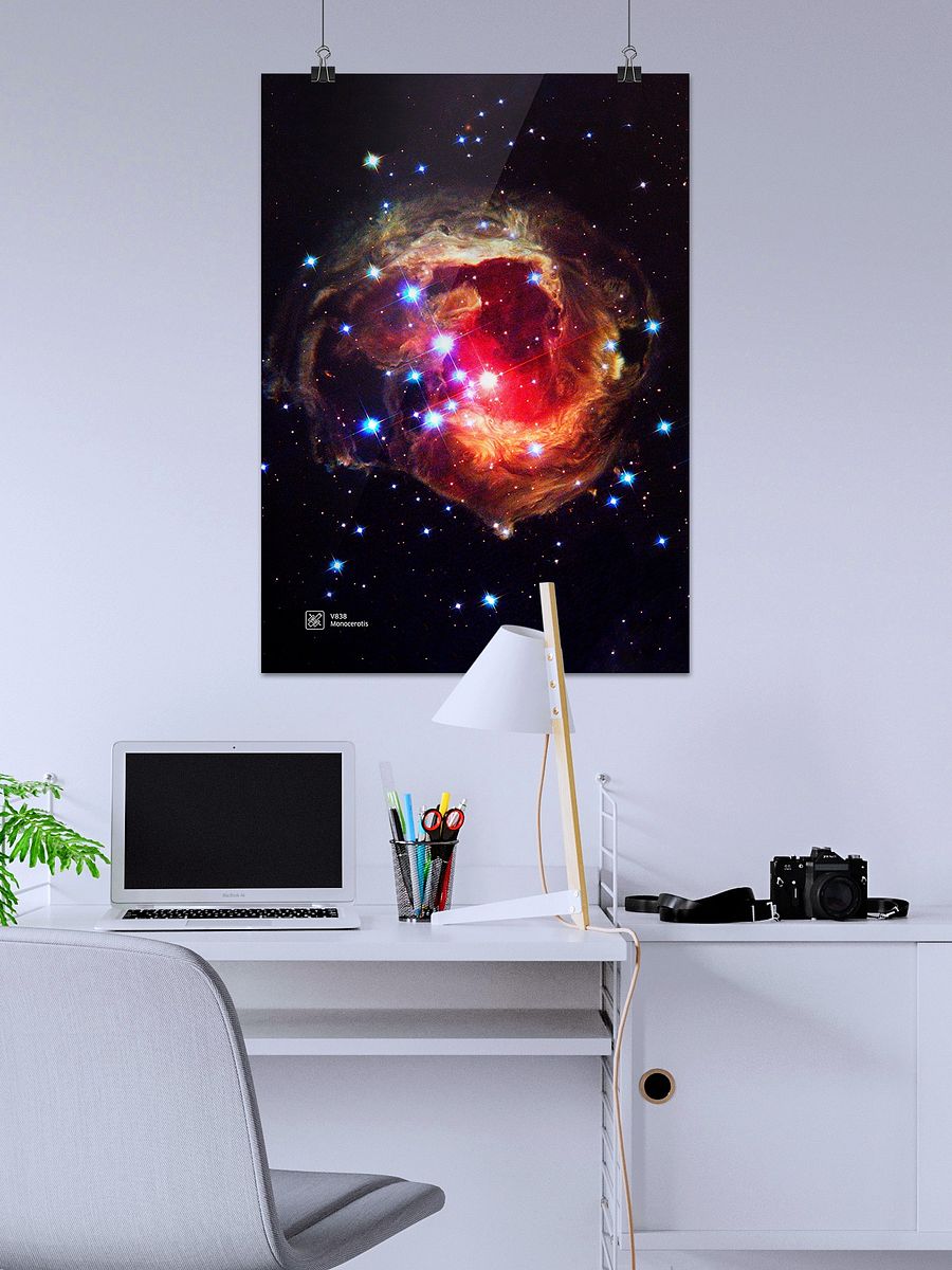 V838, Monocerotis, NASA Hubble Space Telescope — Hi-Res Space poster, science poster, space photo product image (2)