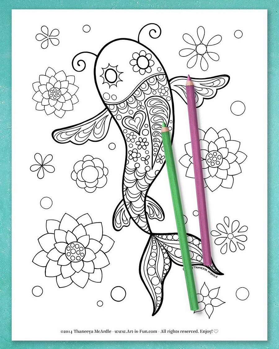Groovy Animals Coloring Pages product image (6)