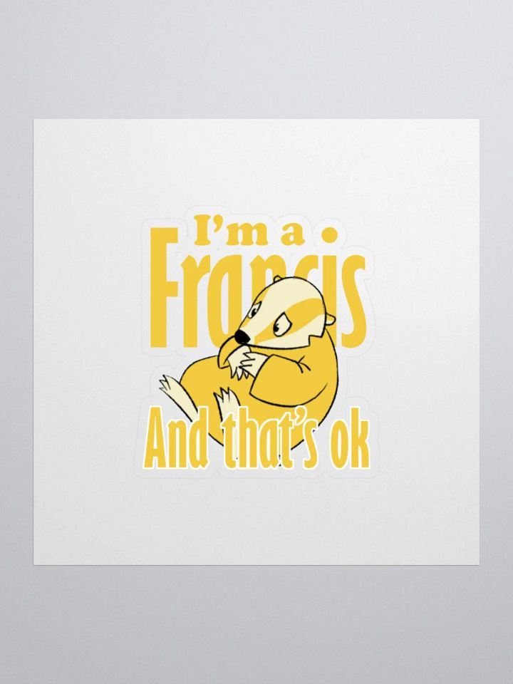 Francis Affirmation Sticker product image (1)