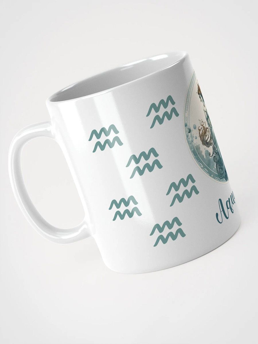 Aquarius Zodiac White Glossy Mug product image (4)