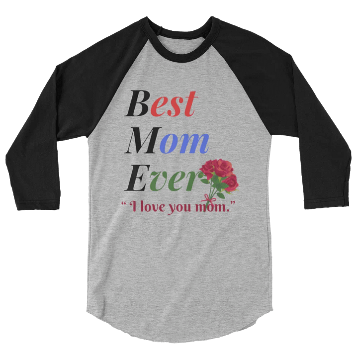 Best Mom Ever Tultex Fine Jersey Raglan Tee product image (2)