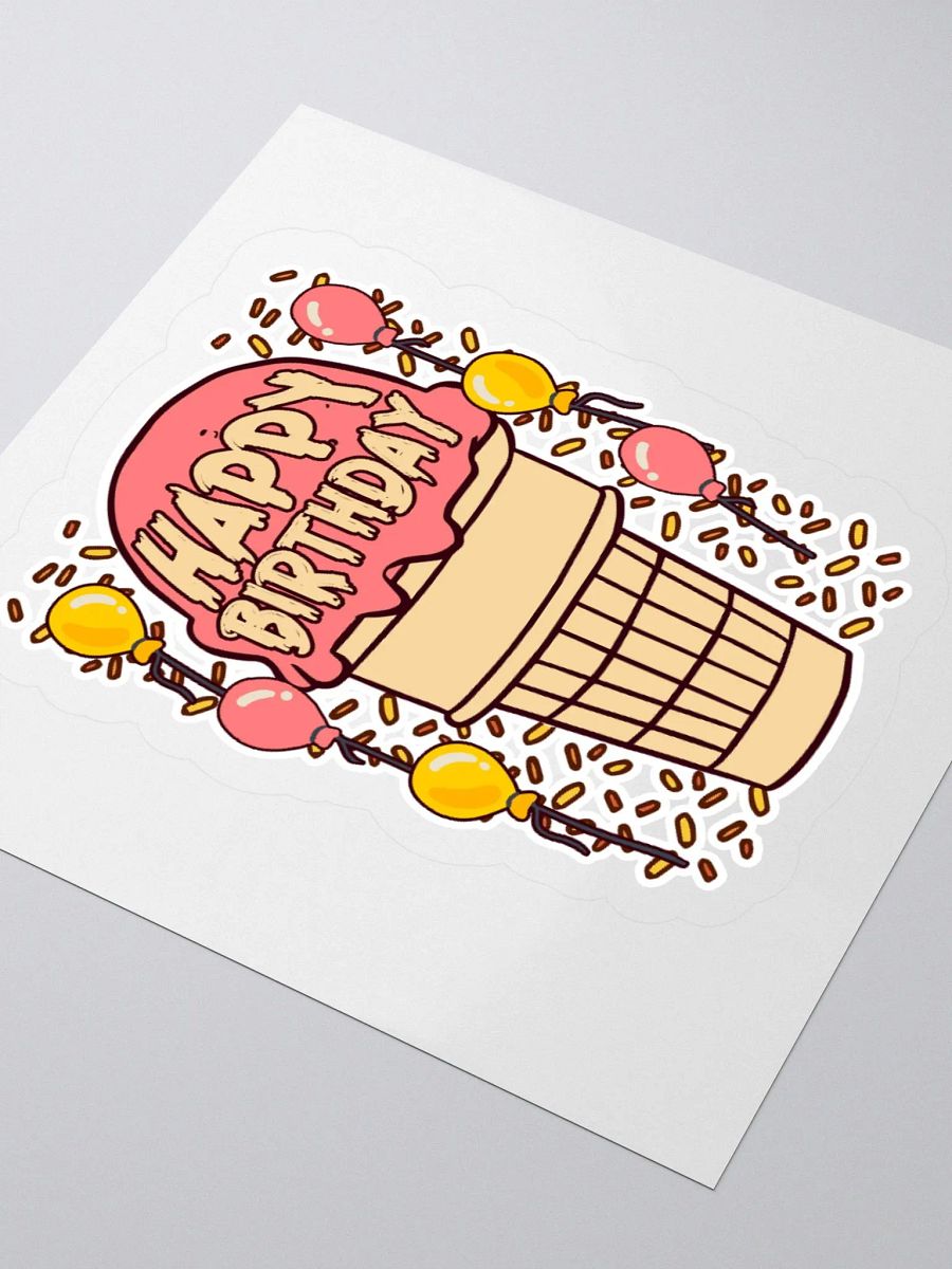 Happy Birthday (Ice Cream Cone) Sticker product image (3)