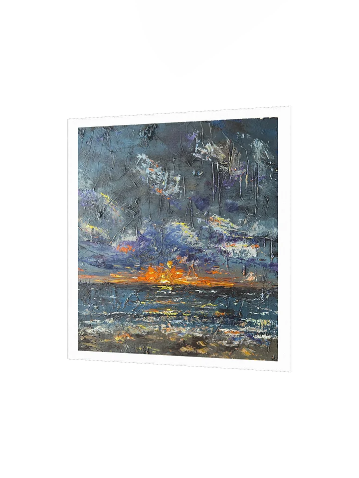 Stormy Sunrise Over a Beach in Puerto Morelos Print product image (2)