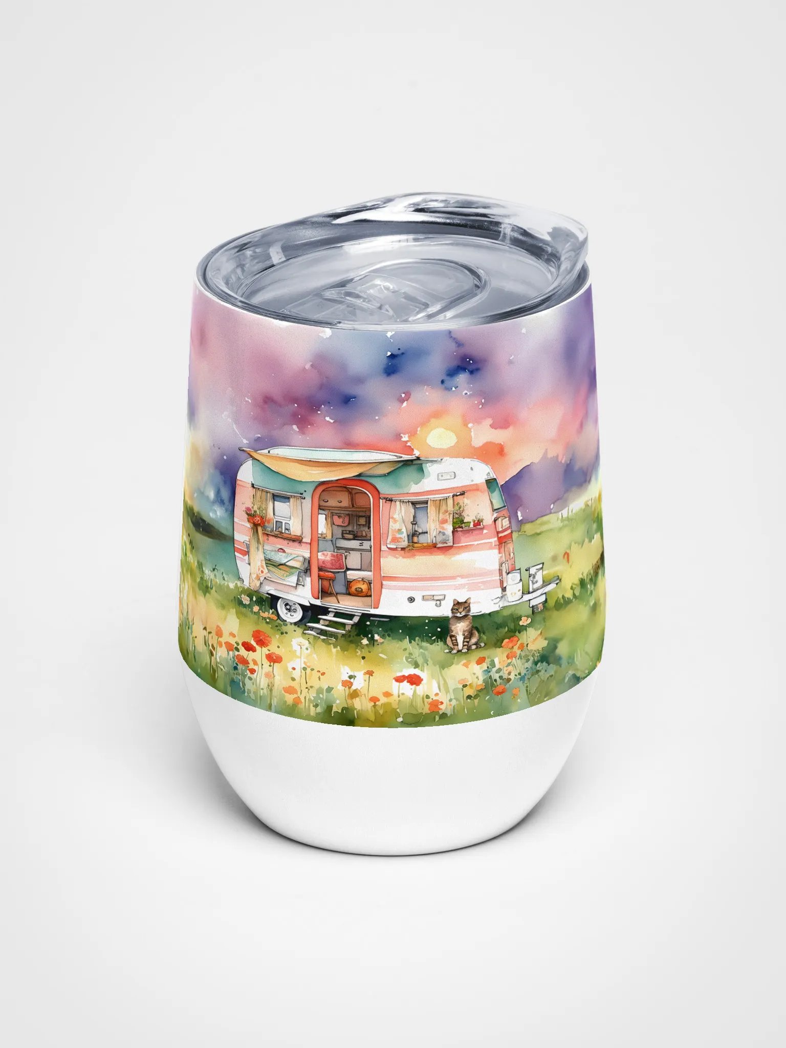 Meadow Sunset Wine Tumbler product image (1)