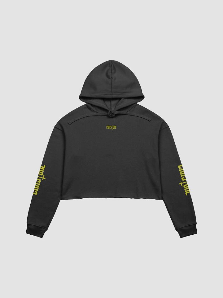CANSONE _ CLASSIC LAMETTA STRETTA _CROP HOODIE product image (1)