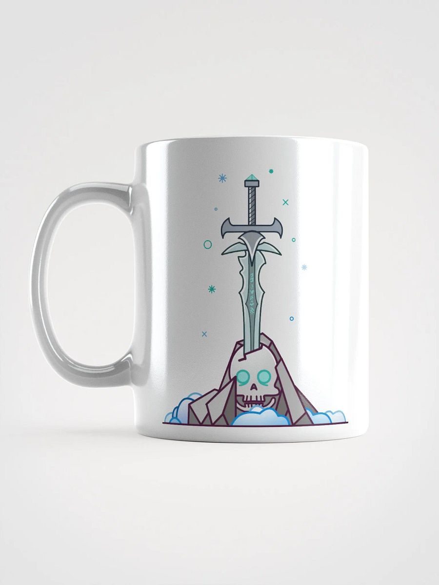 Sword in the Skull - Lich Variation - White Glossy Mug product image (6)