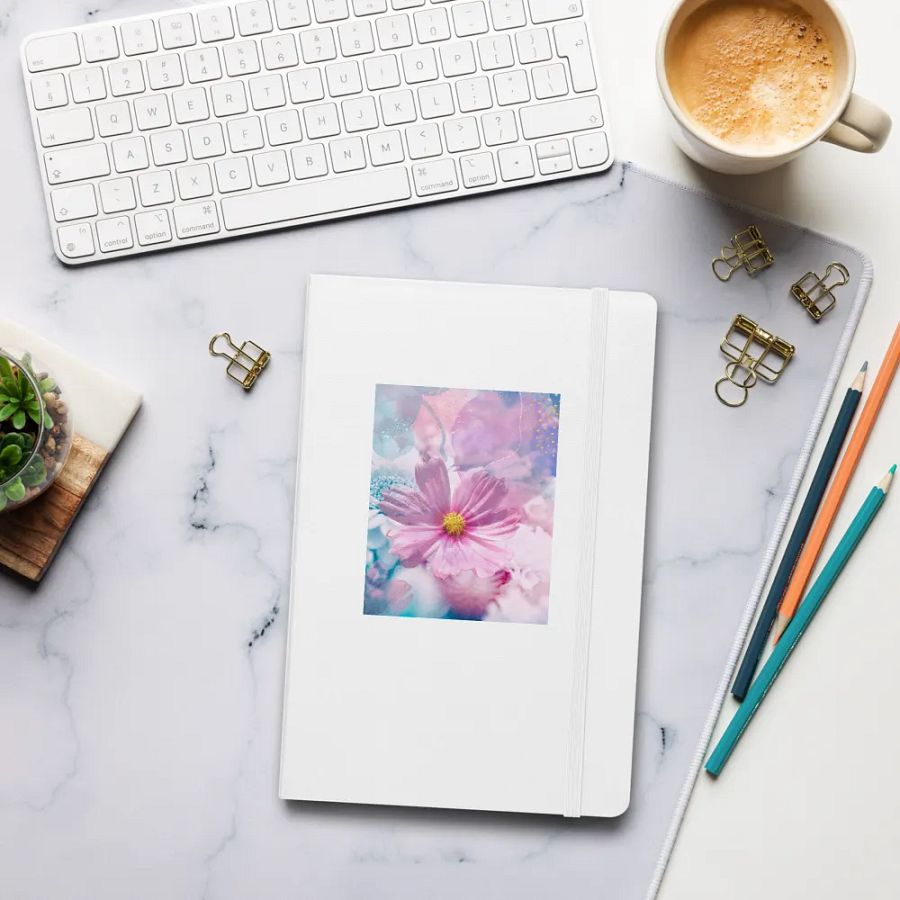 Whimsical Blooms Hardcover Notebook for feminine moms daughters friends product image (8)