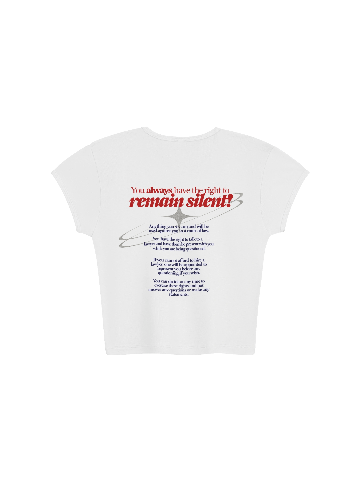 Miranda Reminders Baby Tee product image (2)