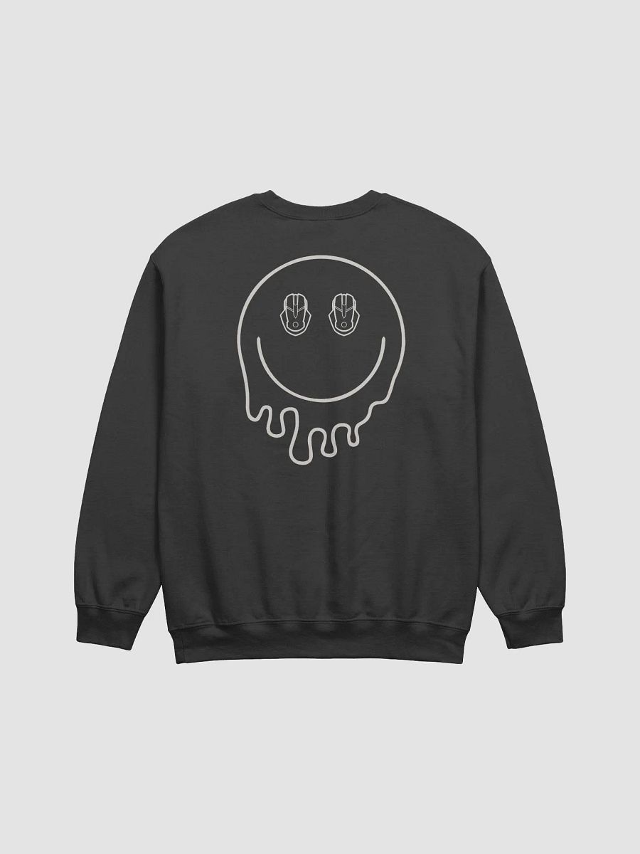 Drip Smiley Face Crewneck (White) product image (1)