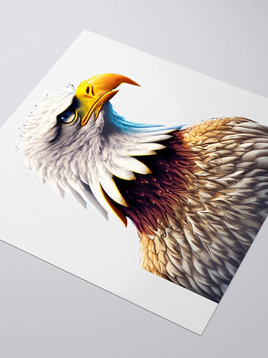 Show Your Eagle Pride with Bold Bald Eagle Kiss-Cut Stickers! product image (3)