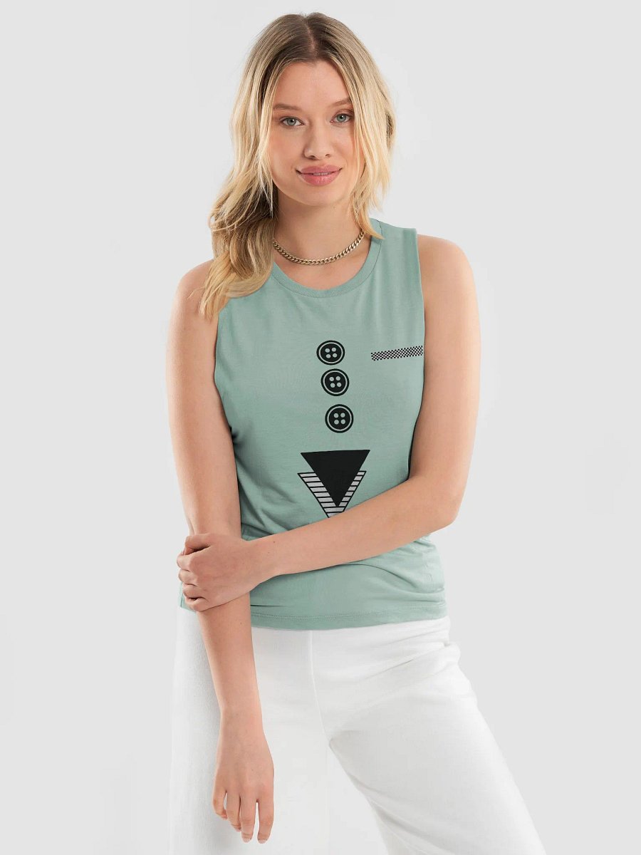 Triangles with buttons and hankie Women's Flowy Muscle Tank product image (13)