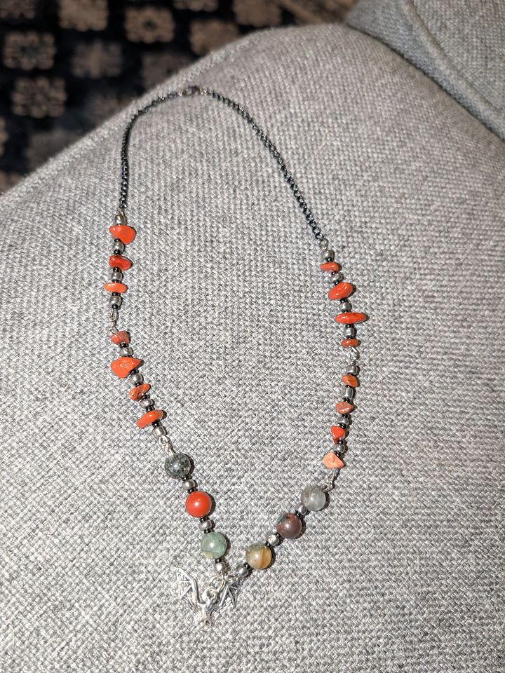 Bloodstone & Red Jasper Crystal Choker! product image (1)