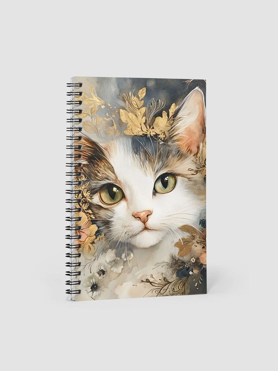 Camellia Cat Spiral Notebook product image (1)