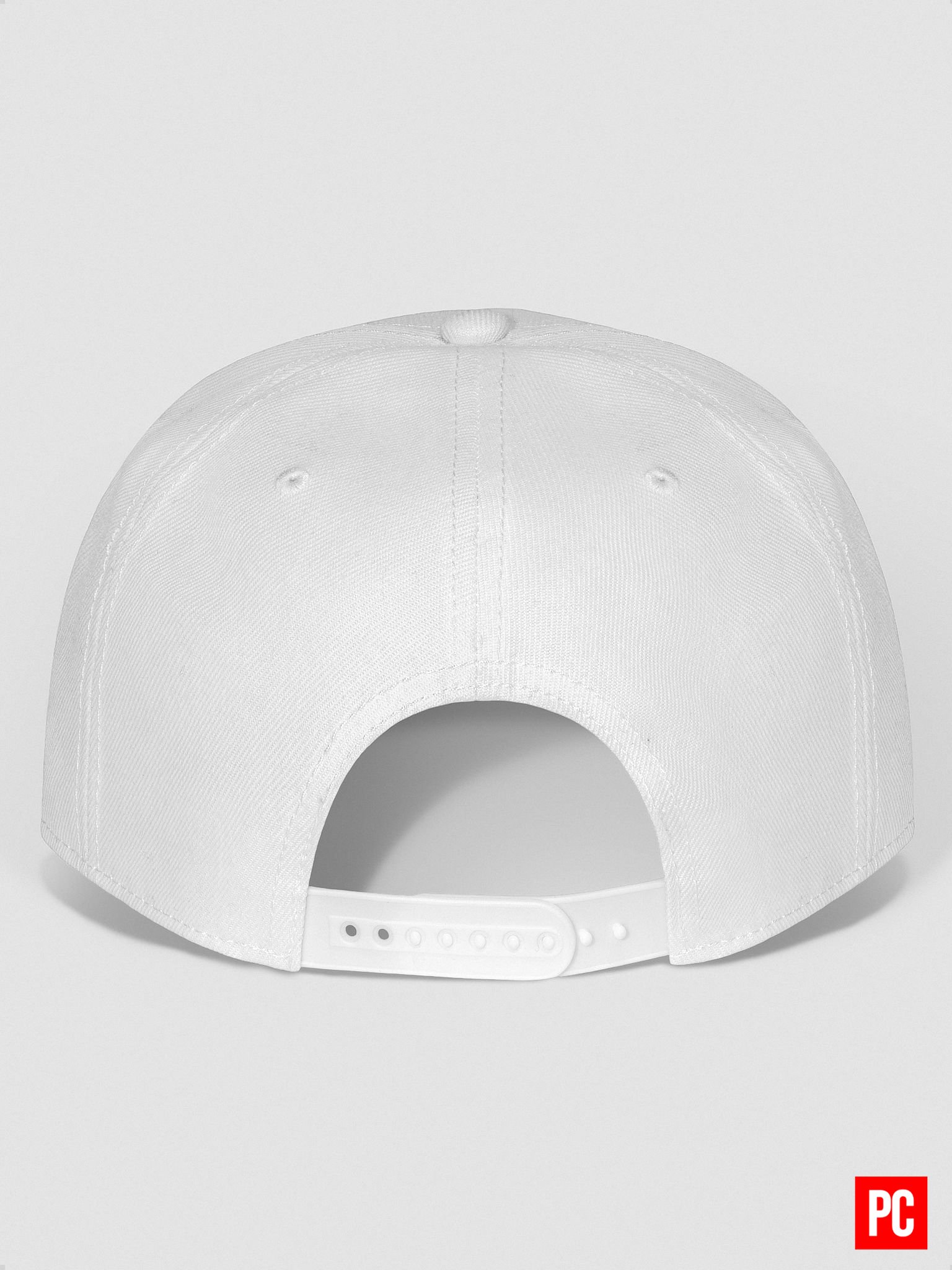 Plain Color White Wool Blend Snapback Cap product image (7)