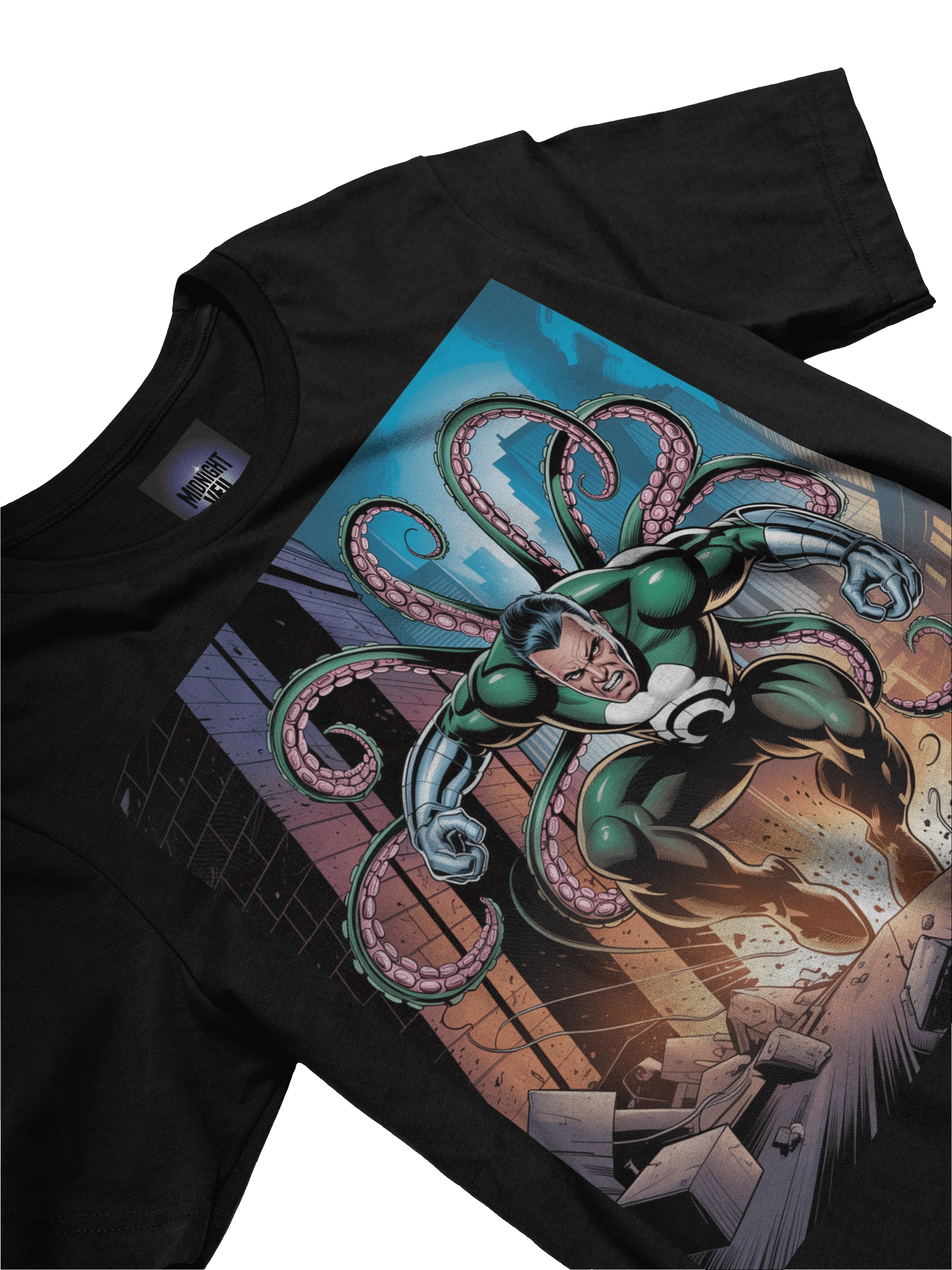 Doctor Octopus Tentacle Tempest Supersoft T-Shirt – Octo Onslaught Eclipse product image (5)
