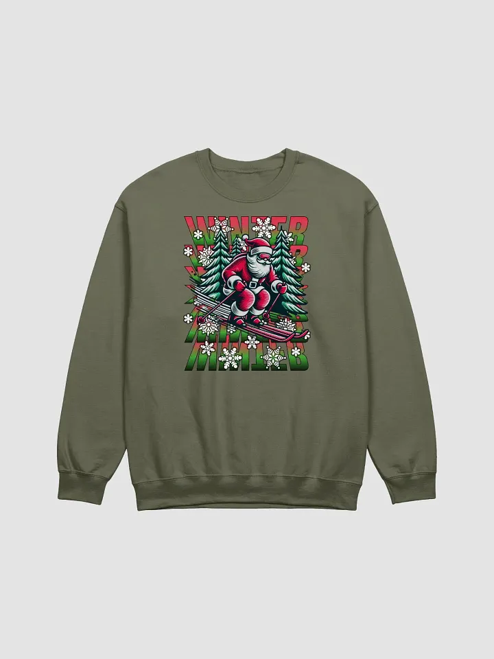 Winter Santa Skiing Festive Crewneck product image (11)
