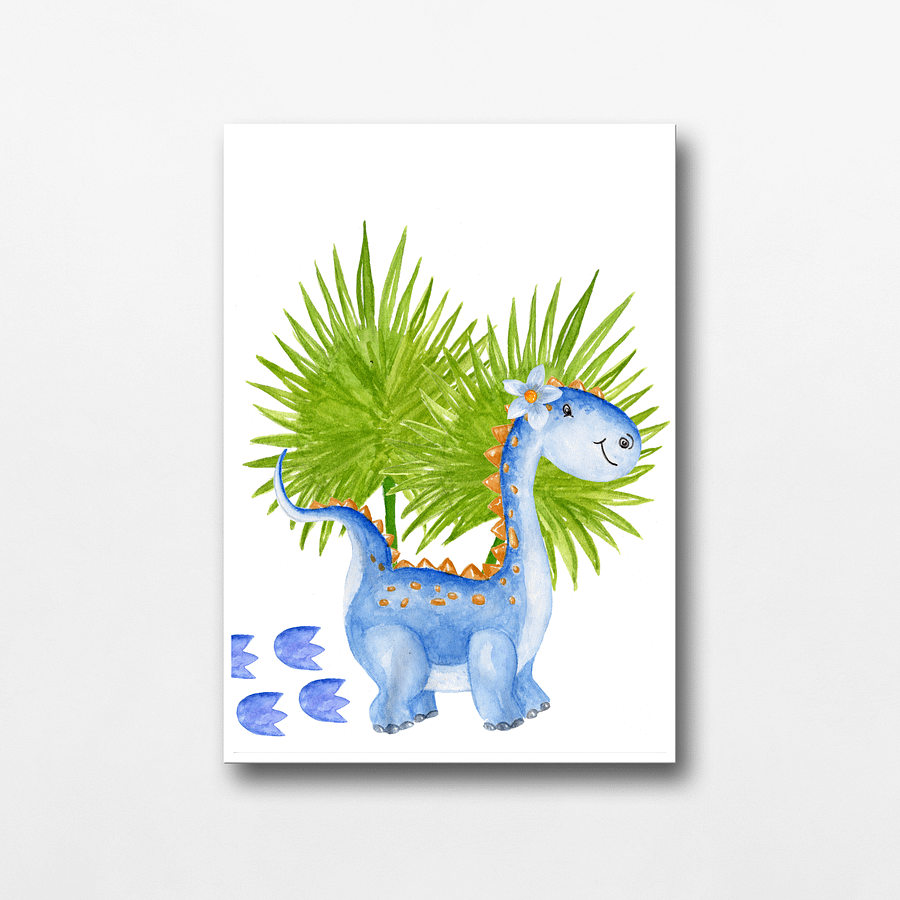 Watercolour Dinosaur Nursery Prints product image (4)