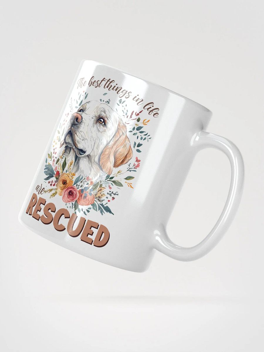The Best Are Rescued White Glossy Mug product image (3)