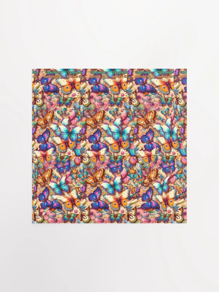 Butterfly Tunnel - 3D Stereogram Poster product image (2)