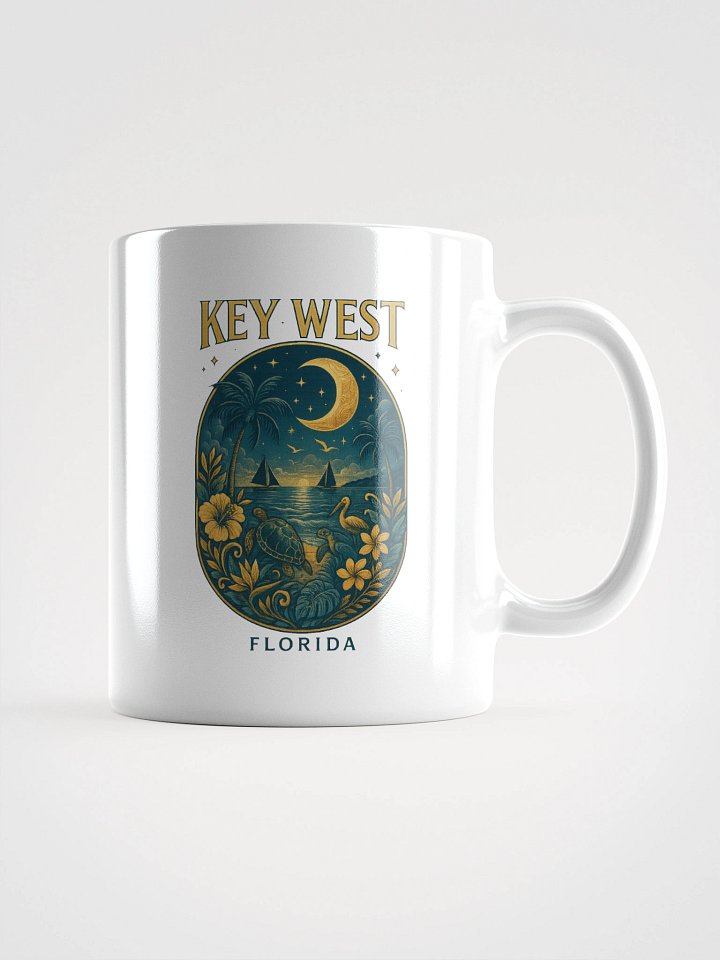 Key West Ceramic Mug with Moonlight Scene product image (2)