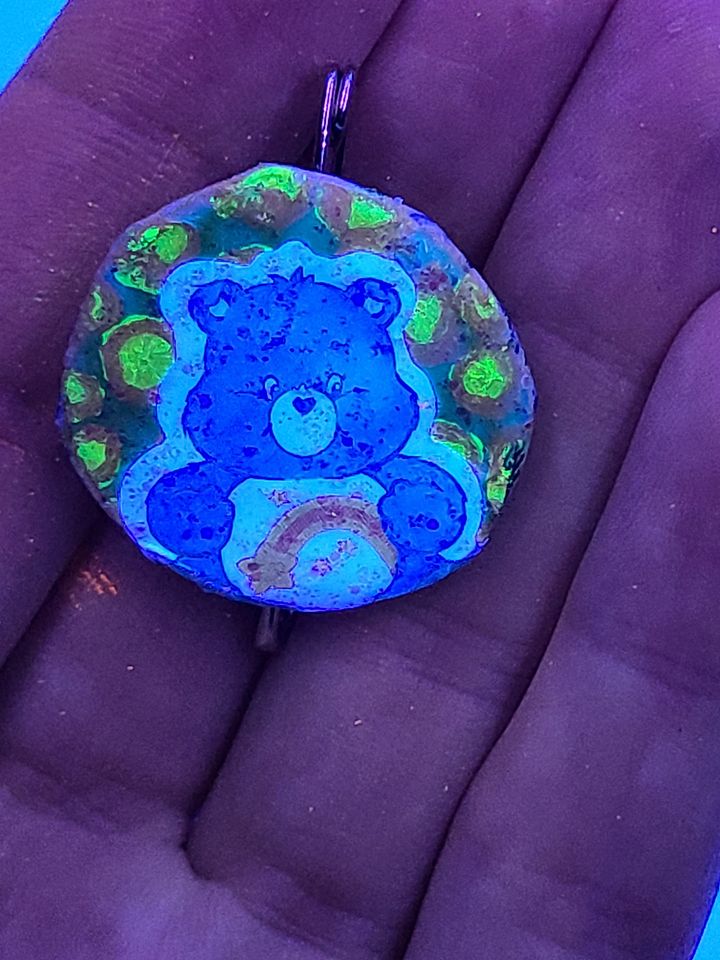 Wish Bear Care Bear Bottle cap pin product image (2)