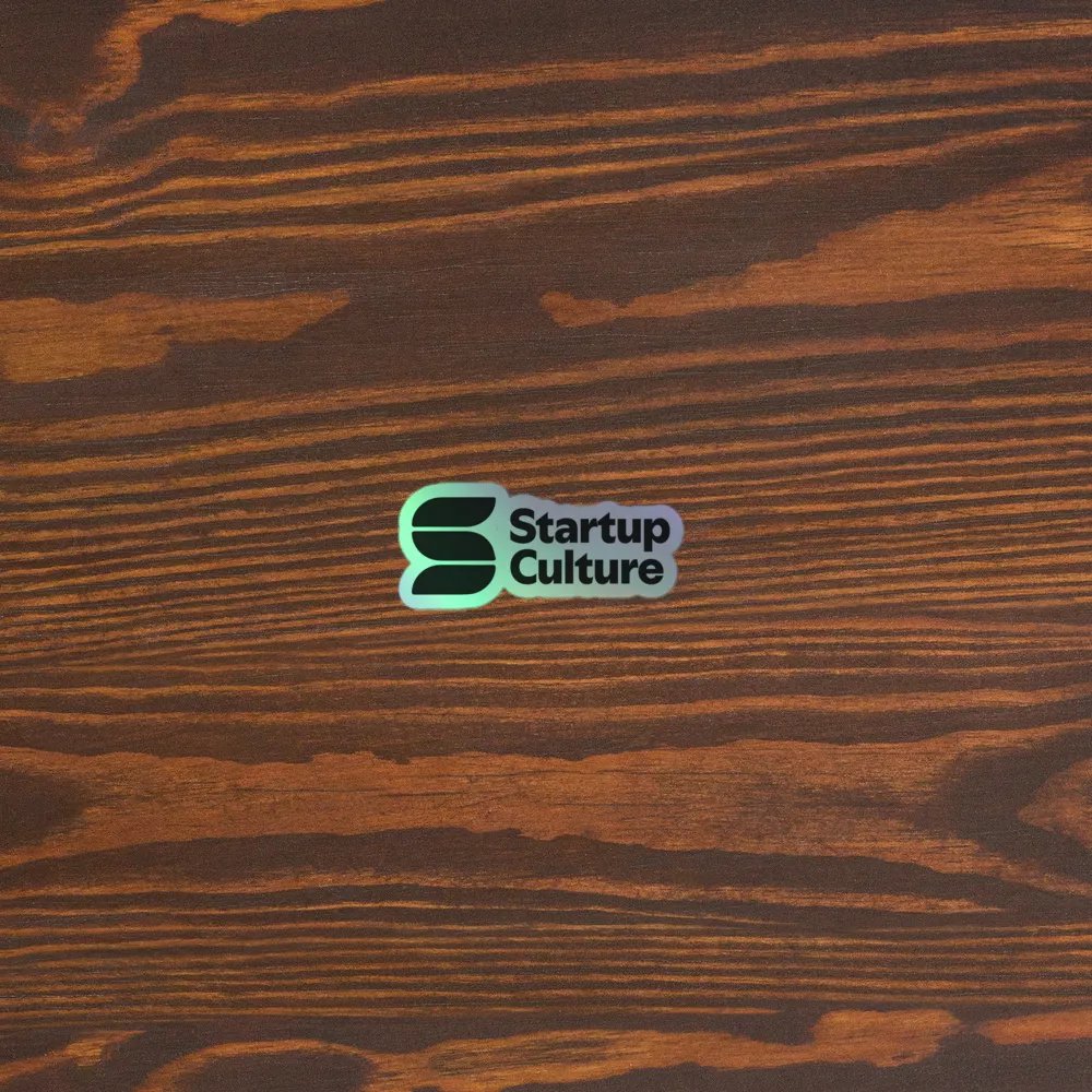 Startup Culture Holographic Sticker product image (3)