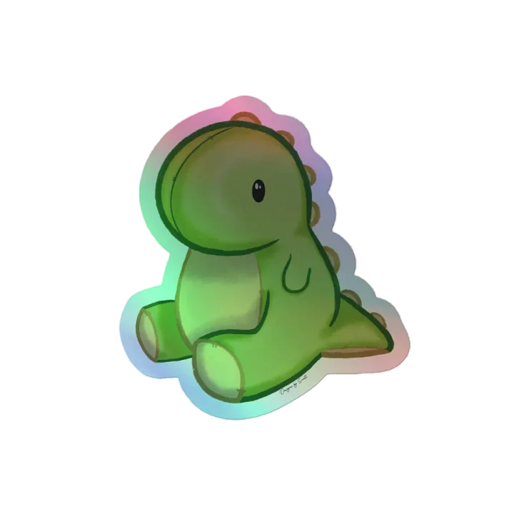 Rex Plushie Holographic Sticker product image (2)