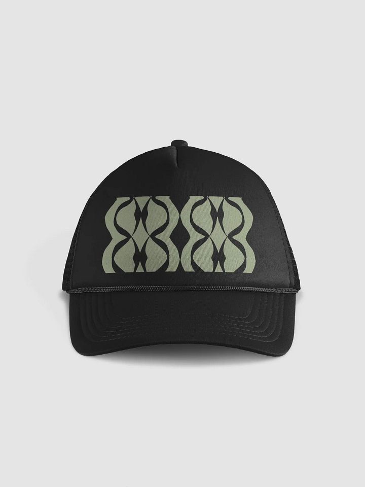 Sage Green Rope Design Foam Fusion Trucker Cap product image (1)