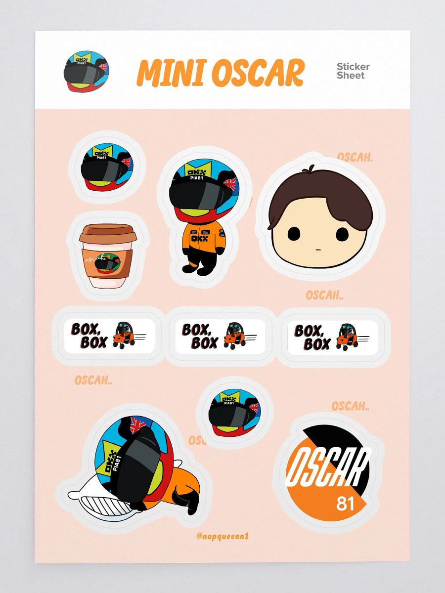 Mini Oscar - Sticker Sheet product image (3)