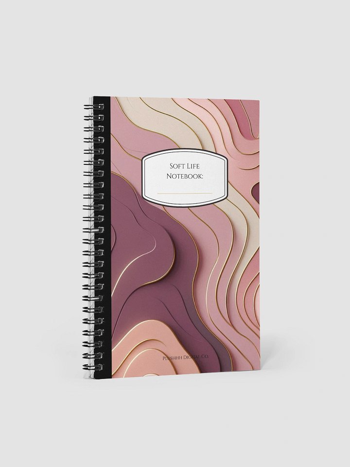 Soft Life Notebook – Back to School Notebook for Women | Luxe Abstract Design for Reflection & Notes product image (1)