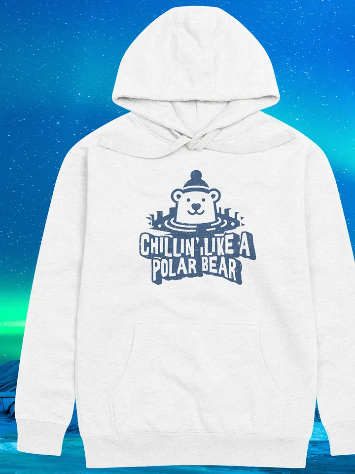 Chillin' Like a Polar Bear - Funny Winter Swimming Hoodie product image (2)