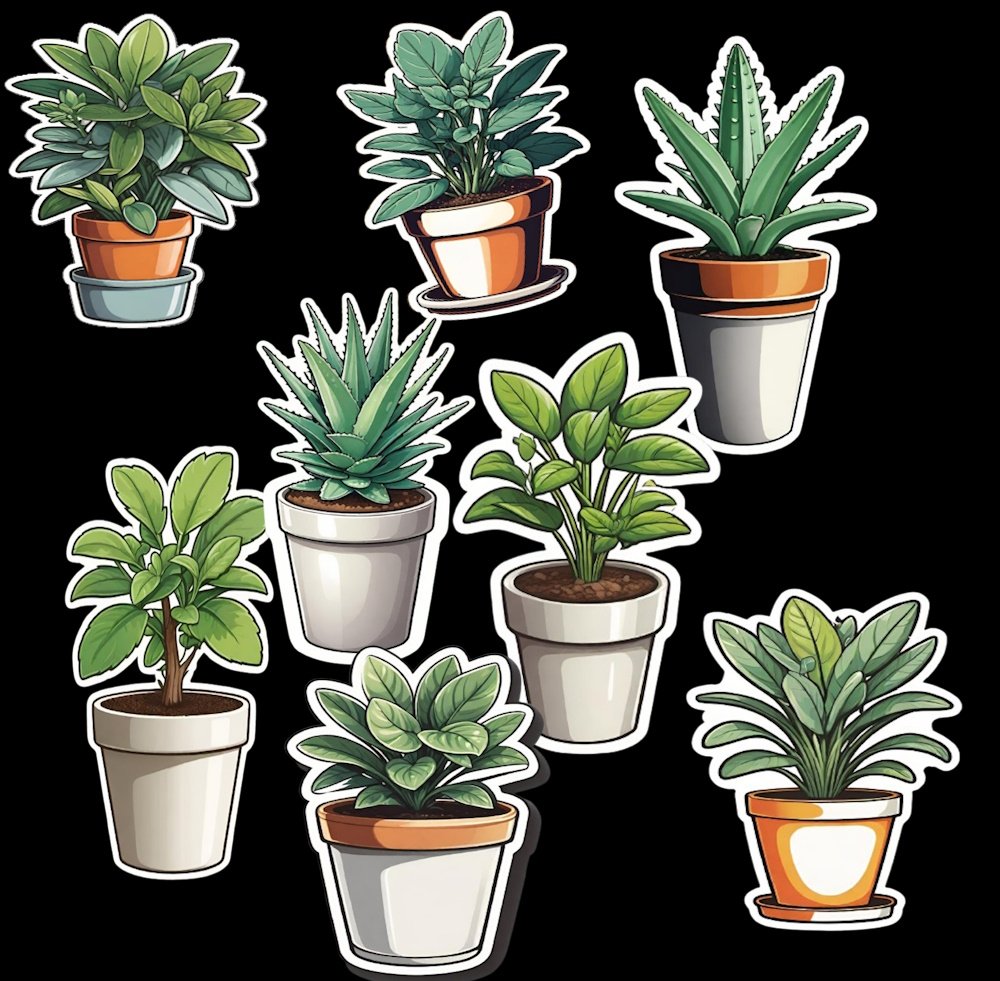 Free Potted Plants Clip Art Collection product image (1)