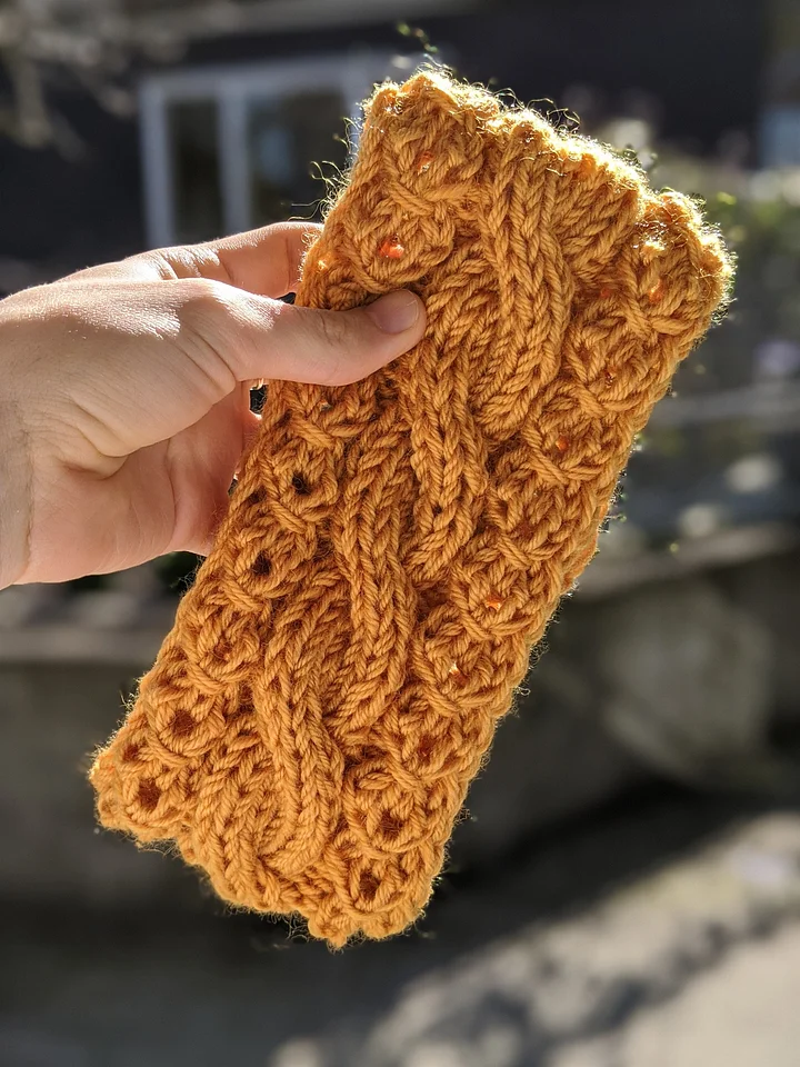 Chunky Mock Cable Knit Headband Pattern product image (1)