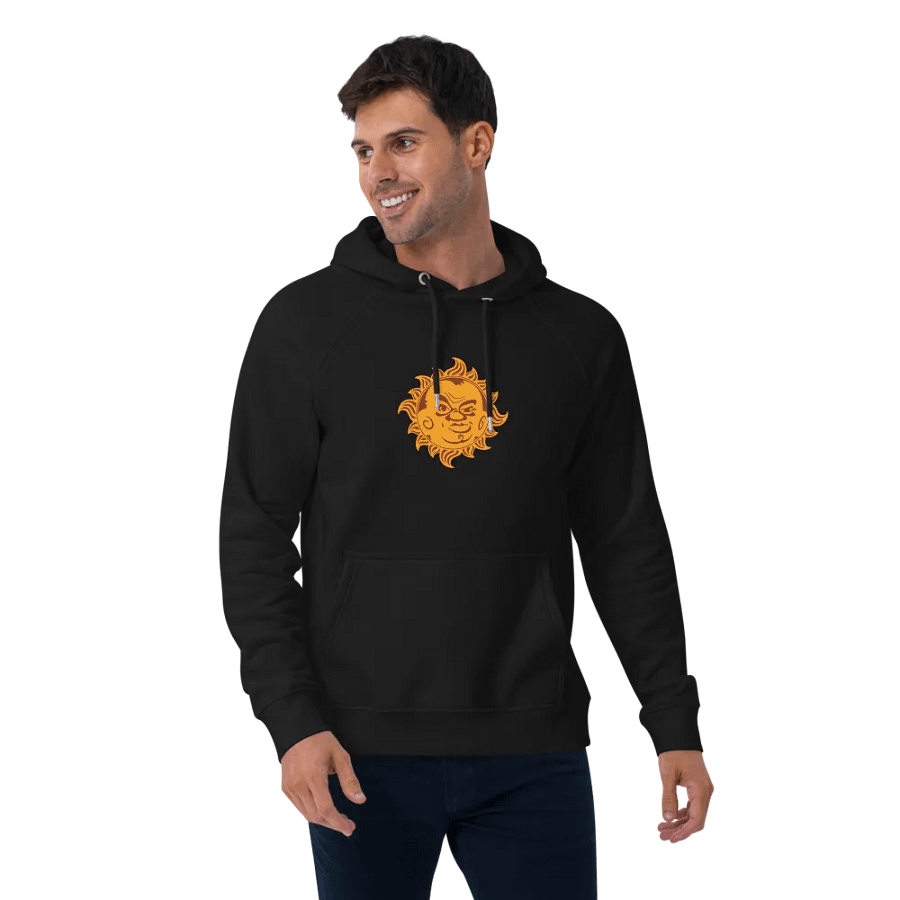 Unisex Eco Raglan Hoodie, ColorLogo product image (3)