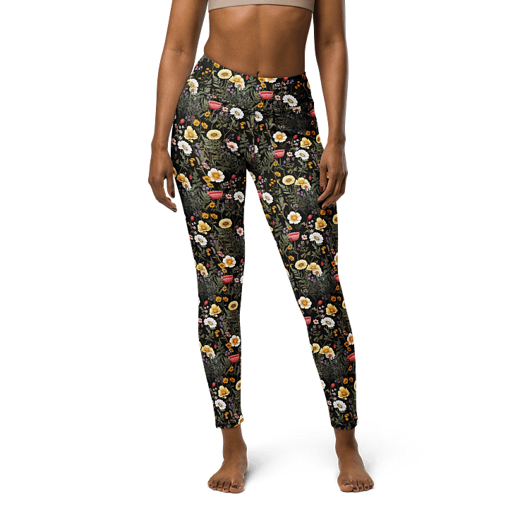 Women’s Floral Yoga Leggings – High Waist Workout Pants for Yoga, Pilates, Running & Everyday Style product image (1)