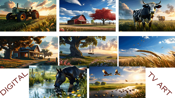 Tractor Life TV Frame Art Bundle product image (1)