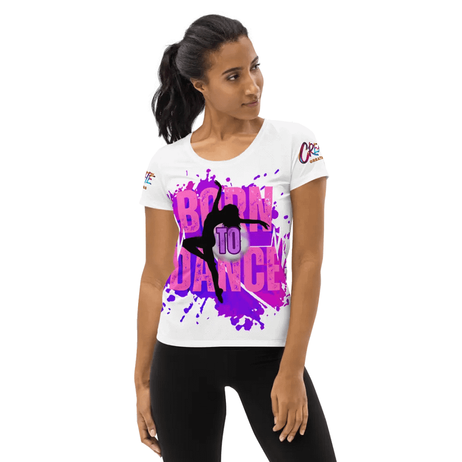 Dynamic Born to Dance Huge Print Athletic Tee product image (1)