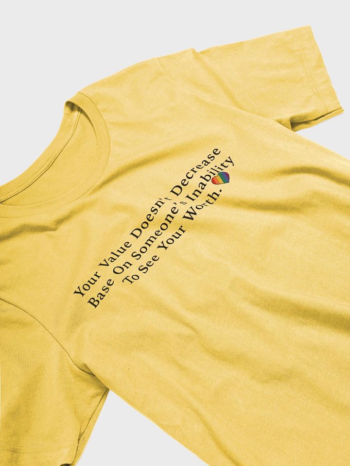 Your Value T shirt Black Letters product image (2)