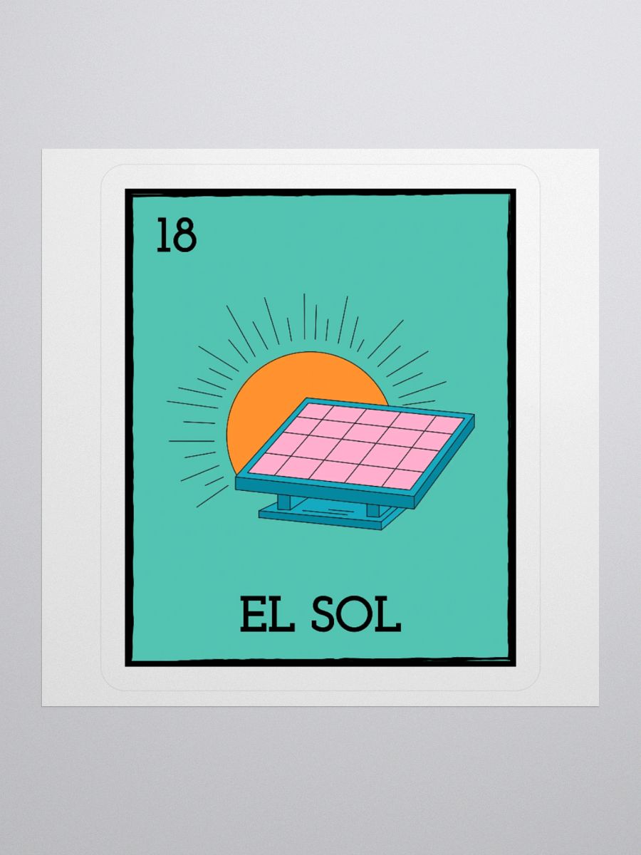 El Sol Card Sticker product image (2)