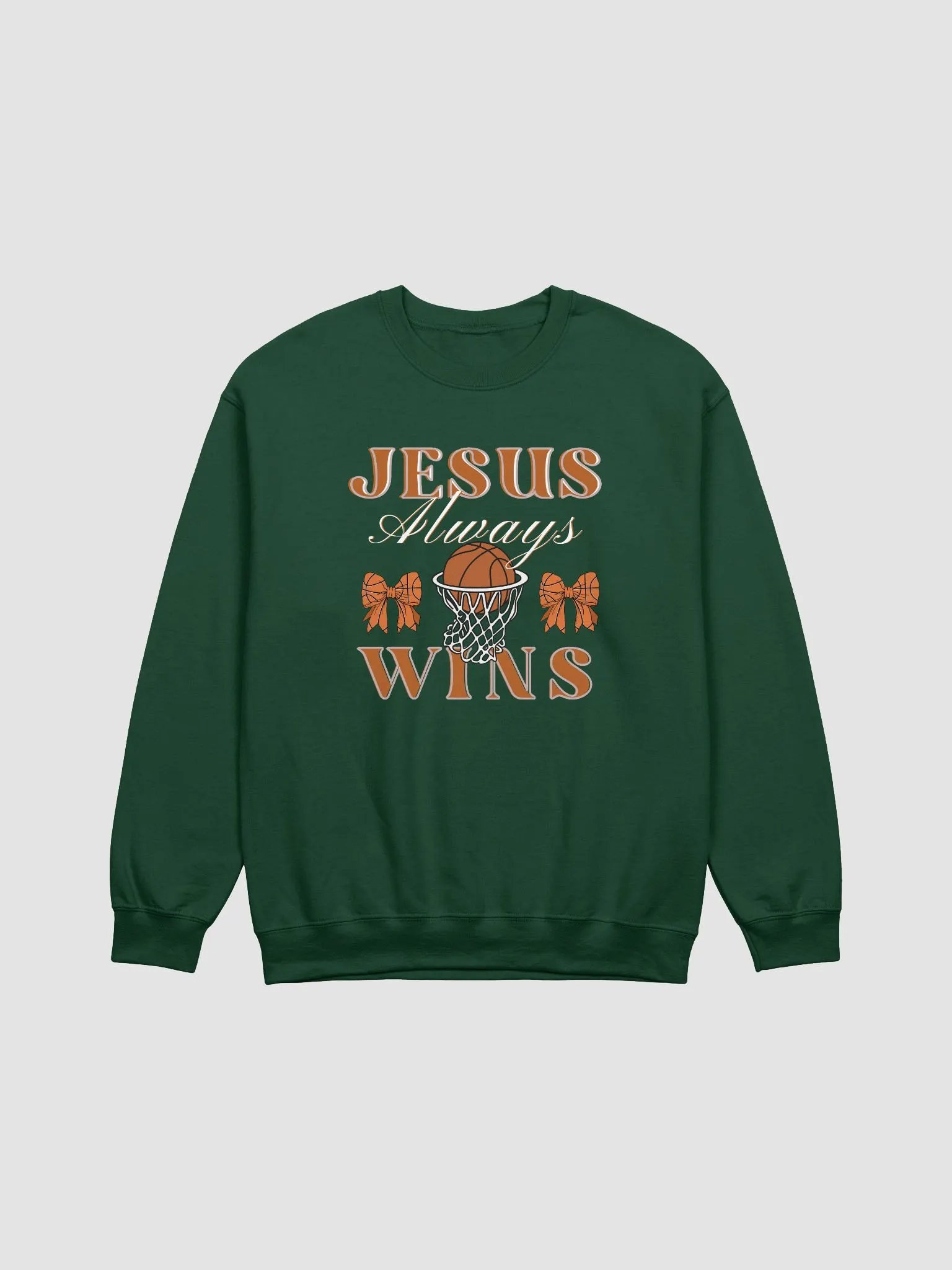Jesus Always Wins Basketball Bella Gildan Sweater product image (2)