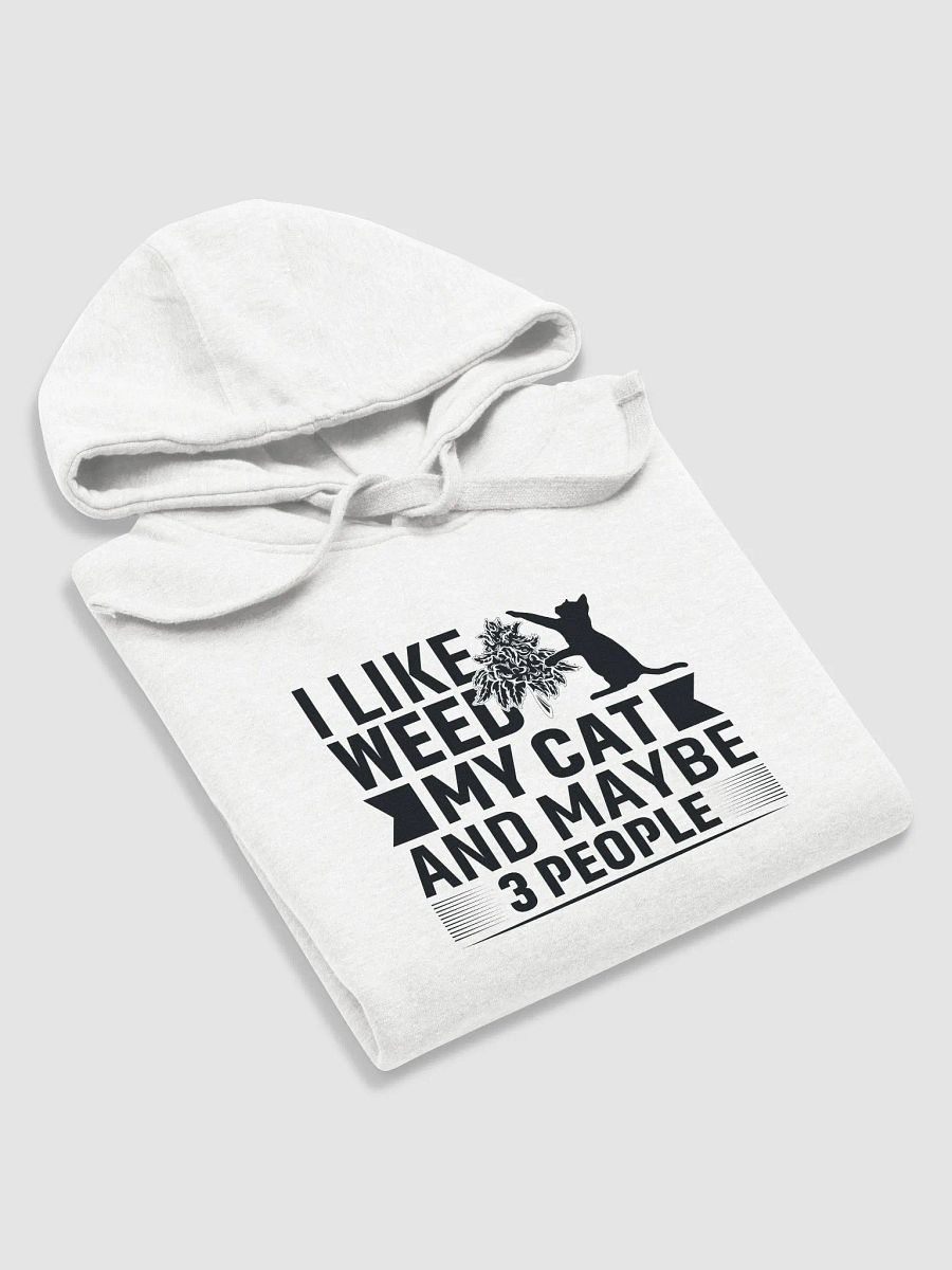 I Like Weed, My Cat & Maybe 3 People - Adult Hoodie product image (5)