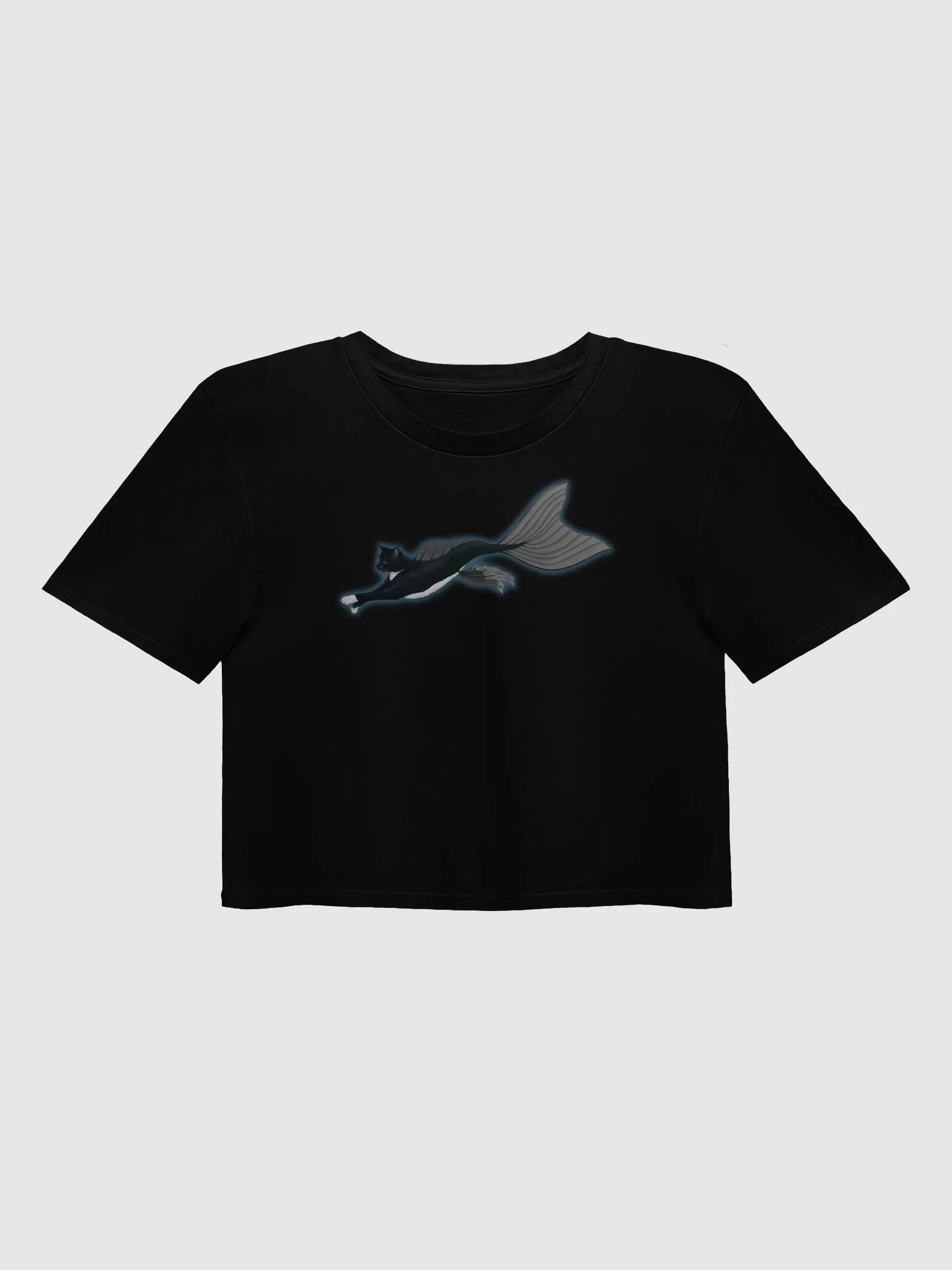 Mermeow Swimming Crop Top product image (1)